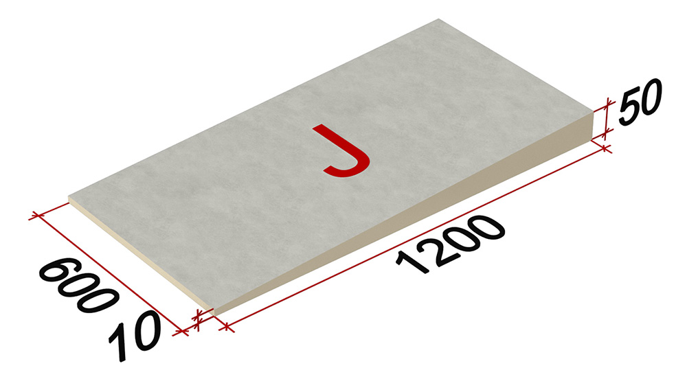 Плита уклонообразующая LOGICPIR SLOPE J
