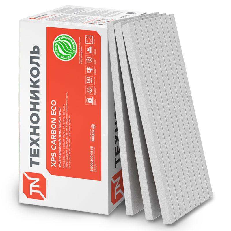 Экструзионный пенополистирол ТЕХНОНИКОЛЬ CARBON ECO FAS