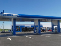 Устройство вентилируемого фасада АЗС Газпром в Воронежской области