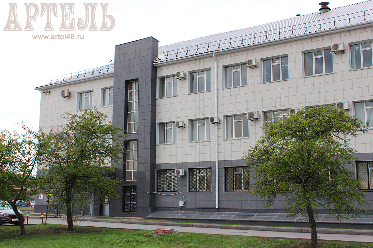 Устройство вентилируемого фасада ПАО НЛМК в Липецке